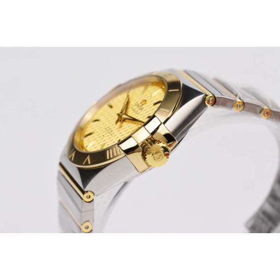  Omega-Constellation Co-Axial 38mm YG/SS Gold Dial VSF Asia 8500