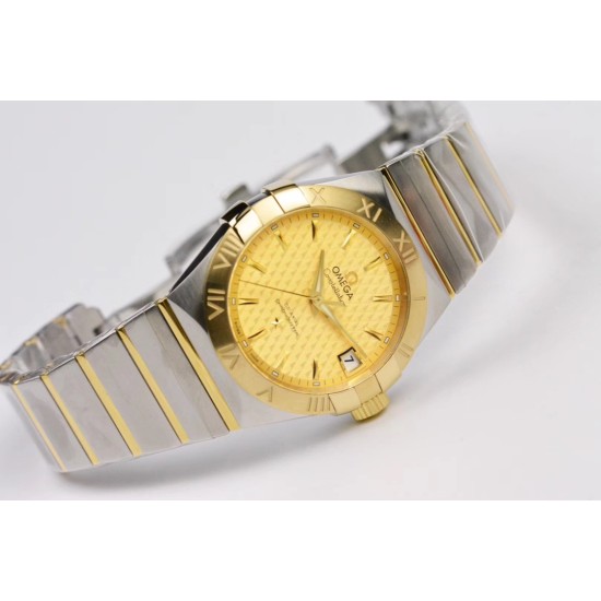 Omega-Constellation Co-Axial 38mm YG/SS Gold Dial VSF Asia 8500