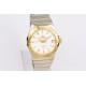  Omega-Constellation Co-Axial 38mm YG/SS White VSF Asia 8500
