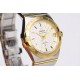  Omega-Constellation Co-Axial 38mm YG/SS White VSF Asia 8500