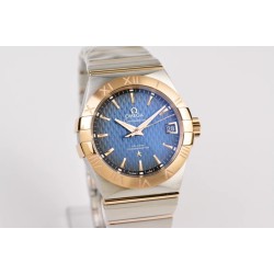  Omega-Constellation Co-Axial 38mm RG/SS Blue VSF Asia 8500