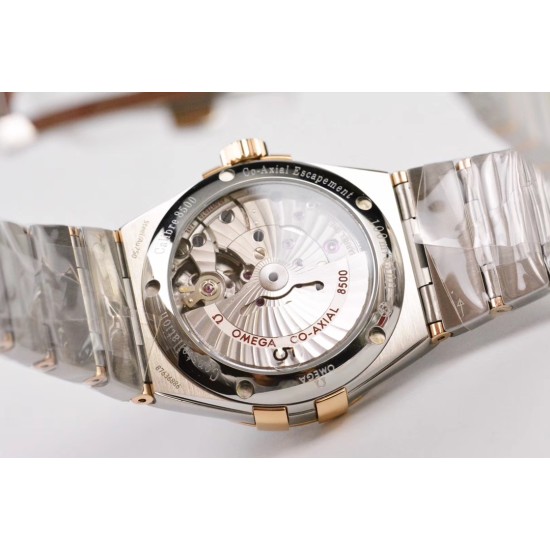  Omega-Constellation Co-Axial 38mm RG/SS Blue VSF Asia 8500