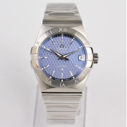  Omega-Constellation Co-Axial 38mm SS/SS Blue Dial VSF Asia 8500