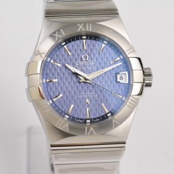  Omega-Constellation Co-Axial 38mm SS/SS Blue Dial VSF Asia 8500