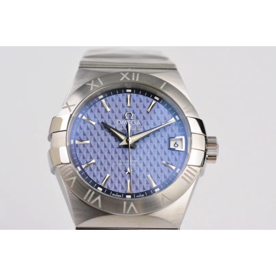 Omega-Constellation Co-Axial 38mm SS/SS Blue Dial VSF Asia 8500