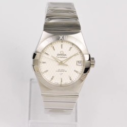  Omega-Constellation Co-Axial 38mm SS/SS White Dial VSF Asia 8500