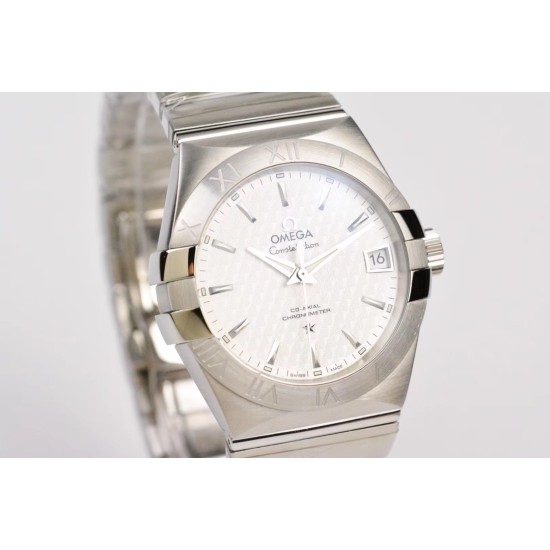  Omega-Constellation Co-Axial 38mm SS/SS White Dial VSF Asia 8500