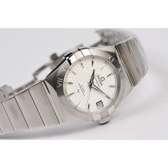  Omega-Constellation Co-Axial 38mm SS/SS White Dial VSF Asia 8500