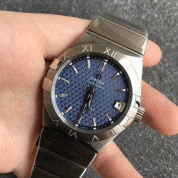  Omega-Constellation Co-Axial 38mm SS/SS Blue Dial VSF Asia 8500