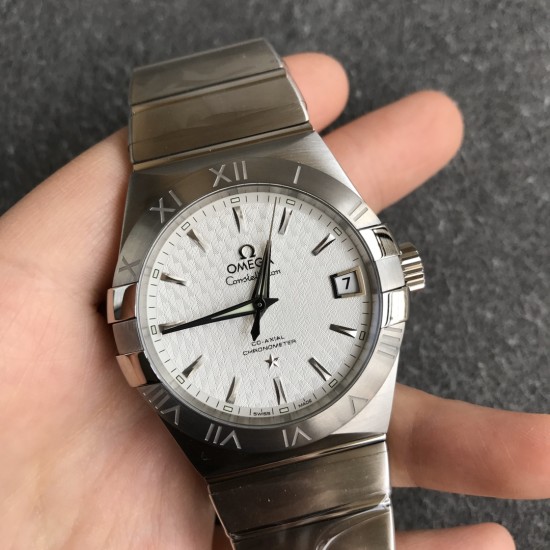  Omega-Constellation Co-Axial 38mm SS/SS White Dial VSF Asia 8500