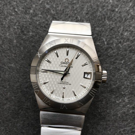  Omega-Constellation Co-Axial 38mm SS/SS White Dial VSF Asia 8500