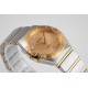  Omega-Constellation Ladies 28mm YG/SS Gold Dial Dia AF Swiss Qtz