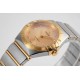  Omega-Constellation Ladies 28mm YG/SS Gold Dial Dia AF Swiss Qtz