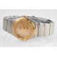 Omega-Constellation Ladies 28mm YG/SS Gold Dial Dia AF Swiss Qtz