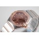  Omega-Constellation Ladies 28mm Diamonds RG/SS RG Dial Dia AF Swiss Qtz