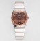 Omega-Constellation Ladies 28mm RG/SS RG Dial Dia AF Swiss Qtz