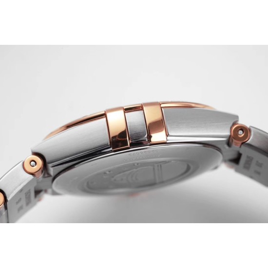  Omega-Constellation Ladies 28mm RG/SS RG Dial Dia AF Swiss Qtz