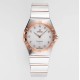  Omega-Constellation Ladies 28mm RG/SS White Dial Dia AF Swiss Qtz