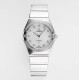  Omega-Constellation Ladies 28mm Diamonds SS/SS White Dial Dial AF Swiss Qtz