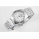  Omega-Constellation Ladies 28mm SS/SS White Dial Dial AF Swiss Qtz
