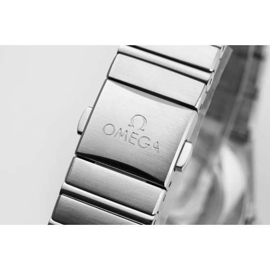  Omega-Constellation Ladies 28mm SS/SS White Dial Dial AF Swiss Qtz