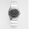  Omega-Constellation Ladies 28mm Diamonds SS/SS Black Dial Dial AF Swiss Qtz