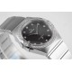  Omega-Constellation Ladies 28mm Diamonds SS/SS Black Dial Dial AF Swiss Qtz