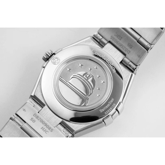  Omega-Constellation Ladies 28mm SS/SS Black Dial Dial AF Swiss Qtz