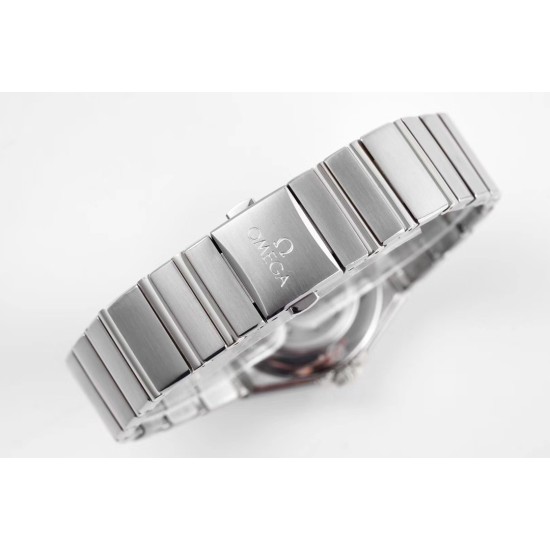  Omega-Constellation Ladies 28mm SS/SS Black Dial Dial AF Swiss Qtz