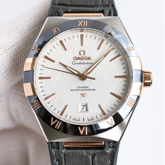  Omega-Constellation 2020 41mm RG/LE White Dial BLSF A8900