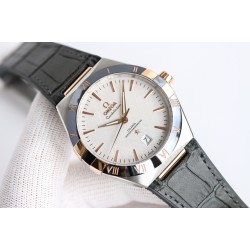  Omega-Constellation 2020 41mm RG/LE White Dial BLSF A8900
