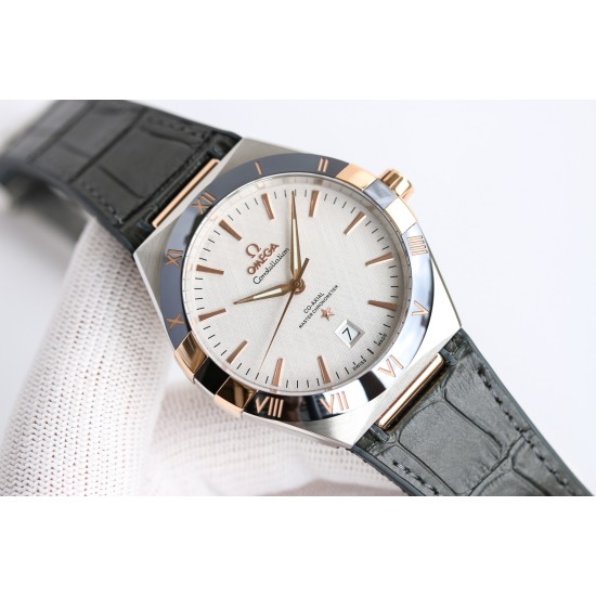  Omega-Constellation 2020 41mm RG/LE White Dial BLSF A8900