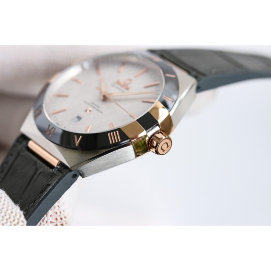  Omega-Constellation 2020 41mm RG/LE White Dial BLSF A8900