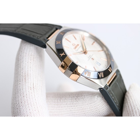  Omega-Constellation 2020 41mm RG/LE White Dial BLSF A8900