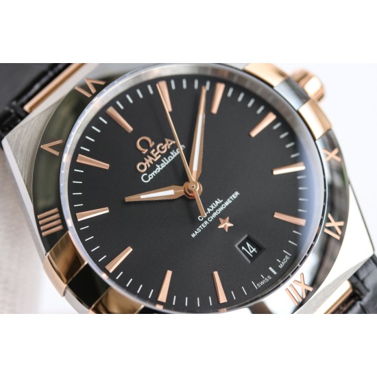  Omega-Constellation 2020 41mm SS/LE Black Dial BLSF A8900