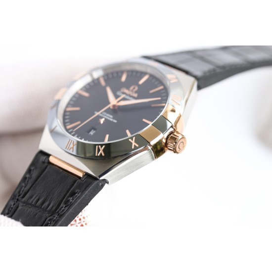  Omega-Constellation 2020 41mm SS/LE Black Dial BLSF A8900