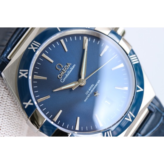  Omega-Constellation 2020 41mm SS/LE Blue Dial BLSF A8900
