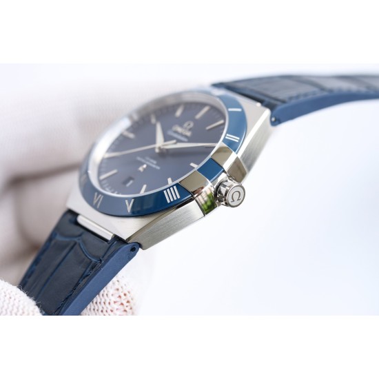  Omega-Constellation 2020 41mm SS/LE Blue Dial BLSF A8900