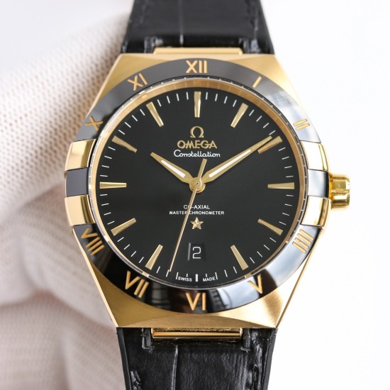  Omega-Constellation 2020 41mm YG/LE Black Dial BLSF A8900