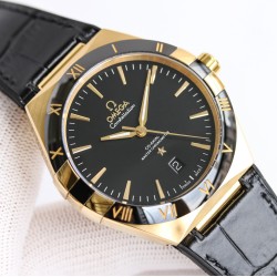  Omega-Constellation 2020 41mm YG/LE Black Dial BLSF A8900