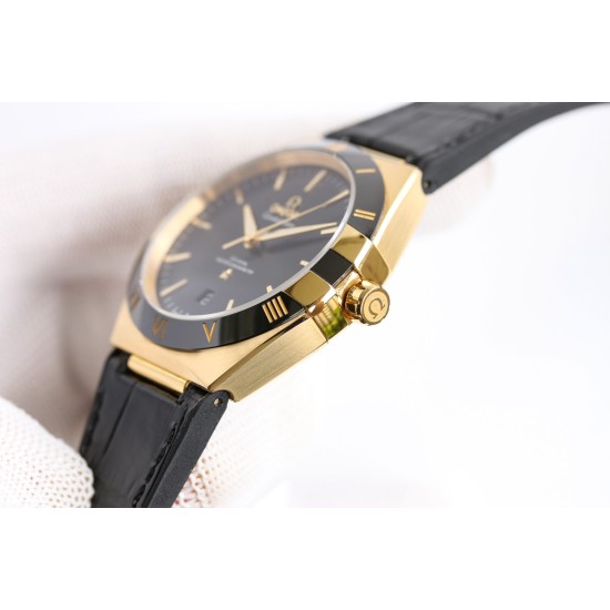  Omega-Constellation 2020 41mm YG/LE Black Dial BLSF A8900