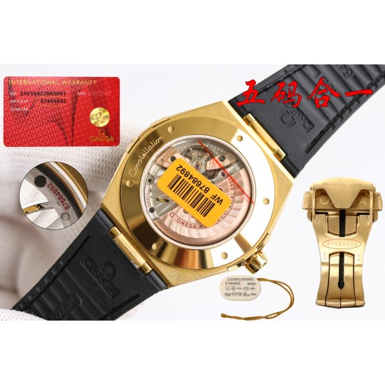  Omega-Constellation 2020 41mm YG/LE Black Dial BLSF A8900