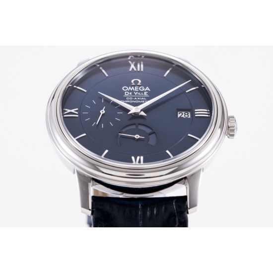 Omega-De Ville Prestige Power Reserve 40MM SS/SS Blue Dial TWF A2824