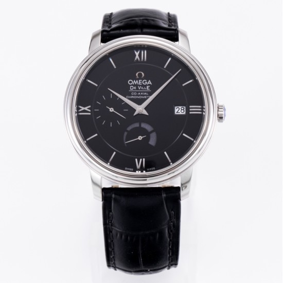  Omega-De Ville Prestige Power Reserve 40MM SS/SS Black Dial TWF A2824