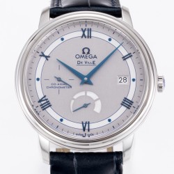  Omega-De Ville Prestige Power Reserve 40MM SS/SS Silver/Blue TWF A2824