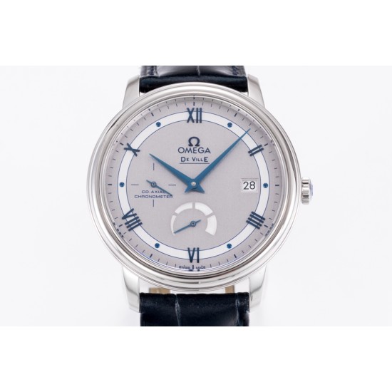  Omega-De Ville Prestige Power Reserve 40MM SS/SS Silver/Blue TWF A2824