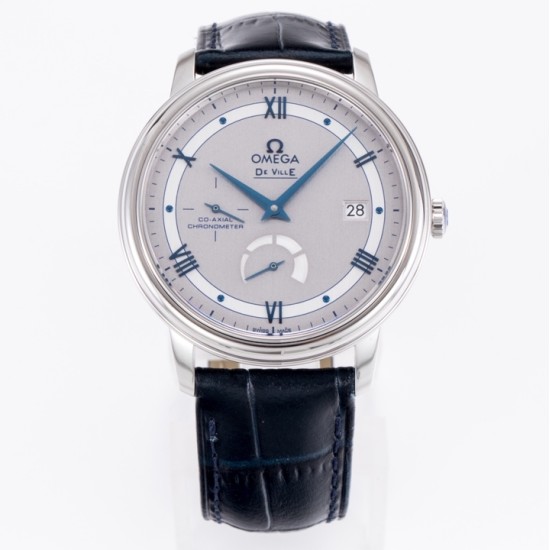  Omega-De Ville Prestige Power Reserve 40MM SS/SS Silver/Blue TWF A2824