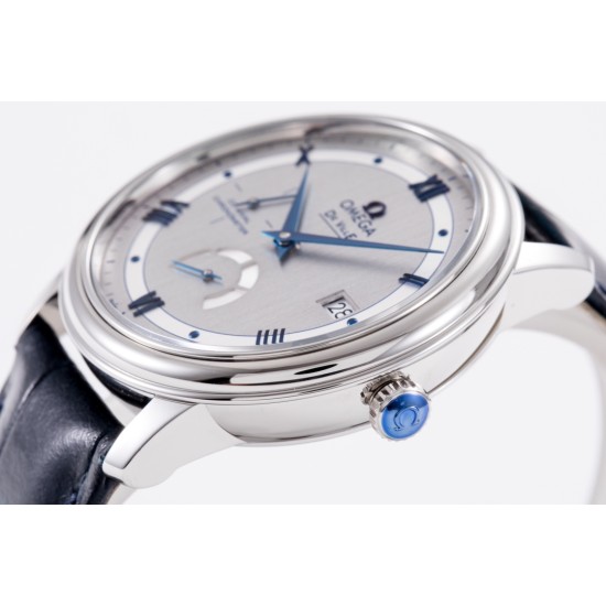  Omega-De Ville Prestige Power Reserve 40MM SS/SS Silver/Blue TWF A2824