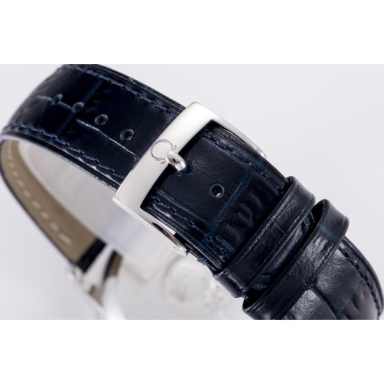  Omega-De Ville Prestige Power Reserve 40MM SS/SS Silver/Blue TWF A2824