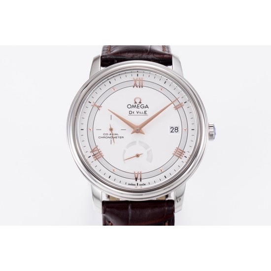  Omega-De Ville Prestige Power Reserve 40MM SS/SS White/RG TWF A2824